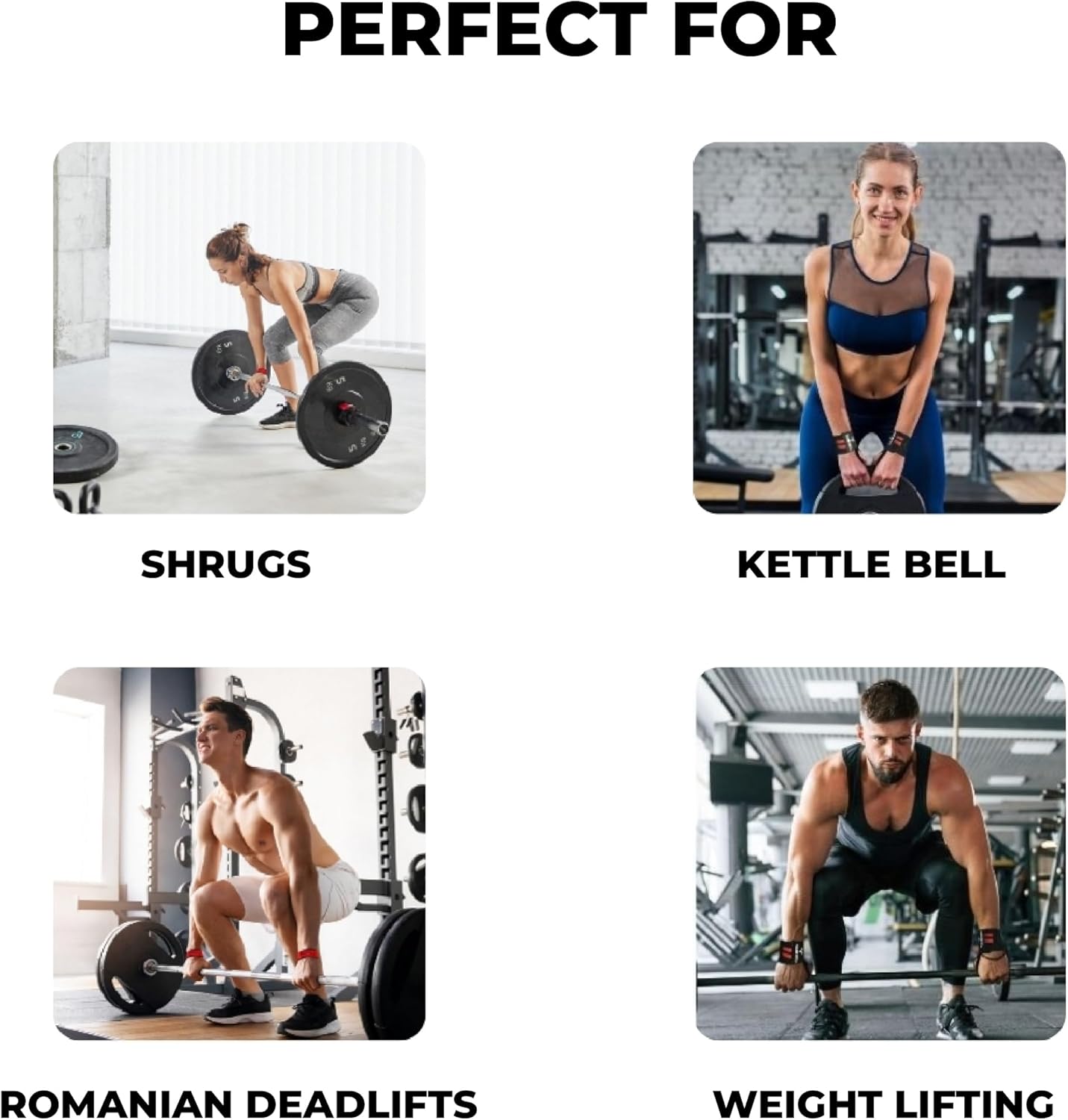 Yaghzu Lifting Straps and Wrist Wraps Bundle | Weightlifting Support