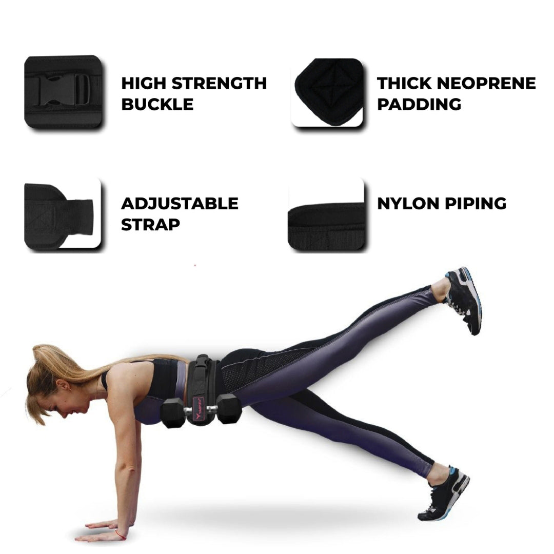 Yaghzu Hip Thrust Belt for dumbbells | Glute Trainer