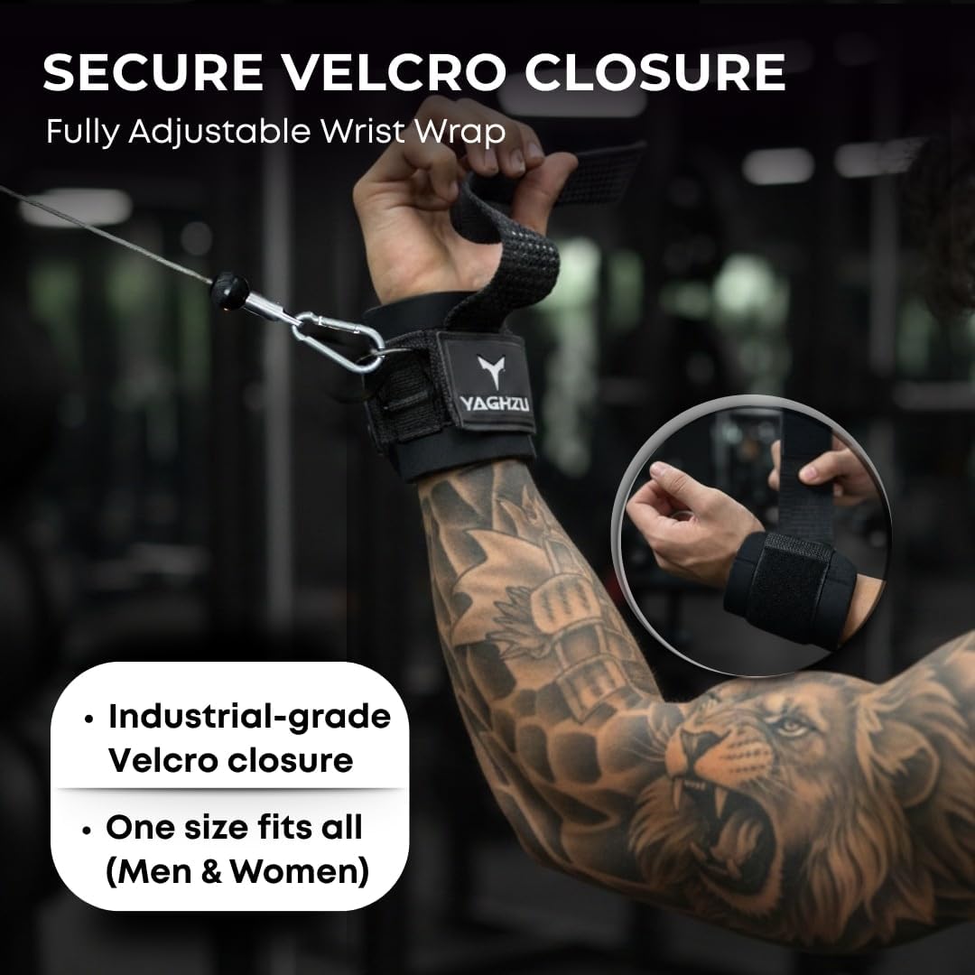 Weight Lifting Straps with D Ring - Gym Straps with D Ring