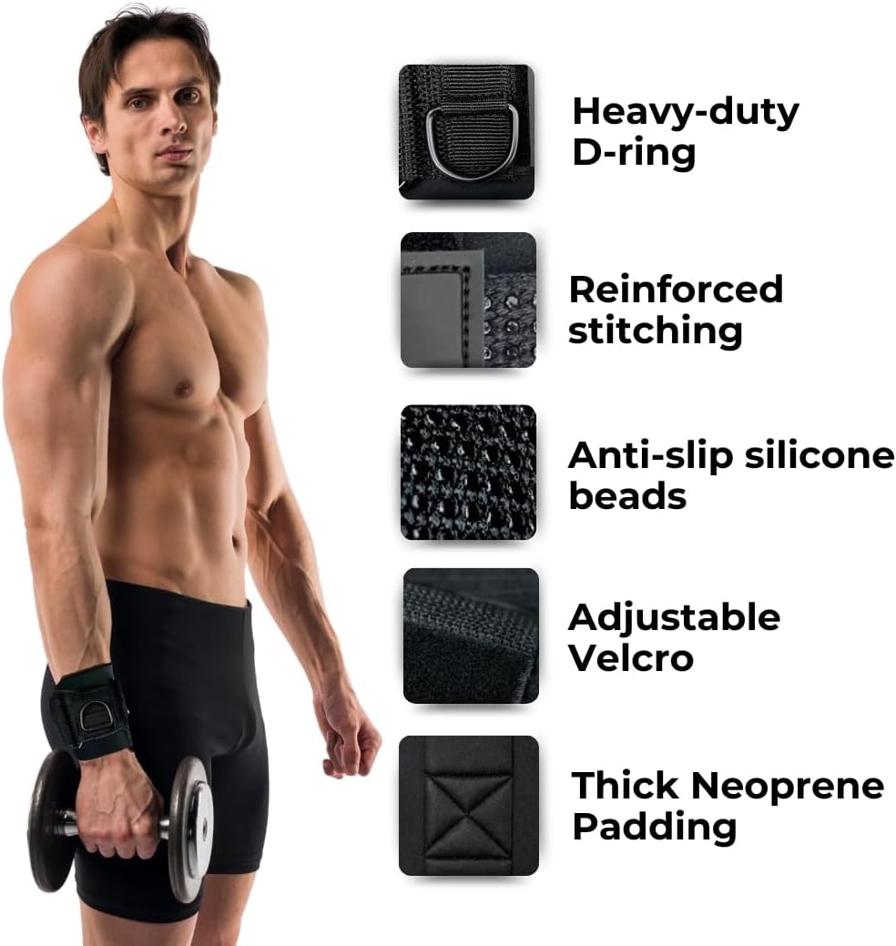 Weight Lifting Straps with D Ring - Gym Straps with D Ring