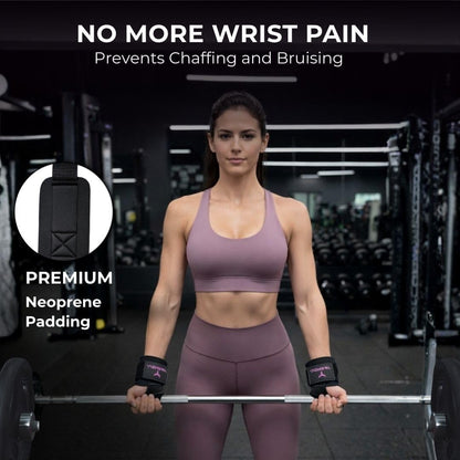 Weight Lifting Straps with D Ring - Gym Straps with D Ring