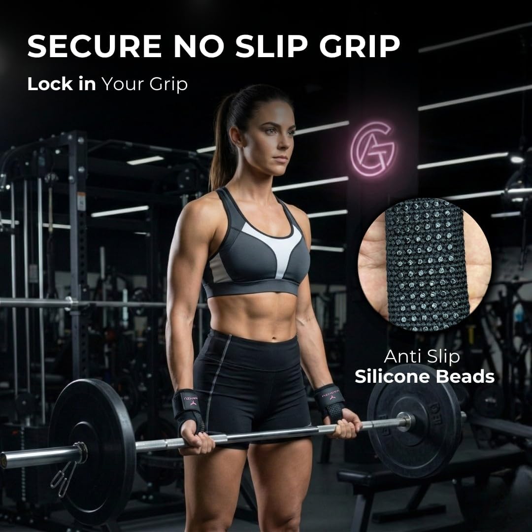 Weight Lifting Straps with D Ring - Gym Straps with D Ring