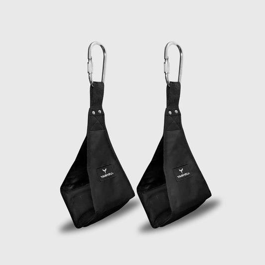 Yaghzu hanging ab straps for pull-up bar – heavy-duty ab slings for leg raises, core workouts, and abdominal training. Comfortable arm support for hanging exercises and upper body workouts.